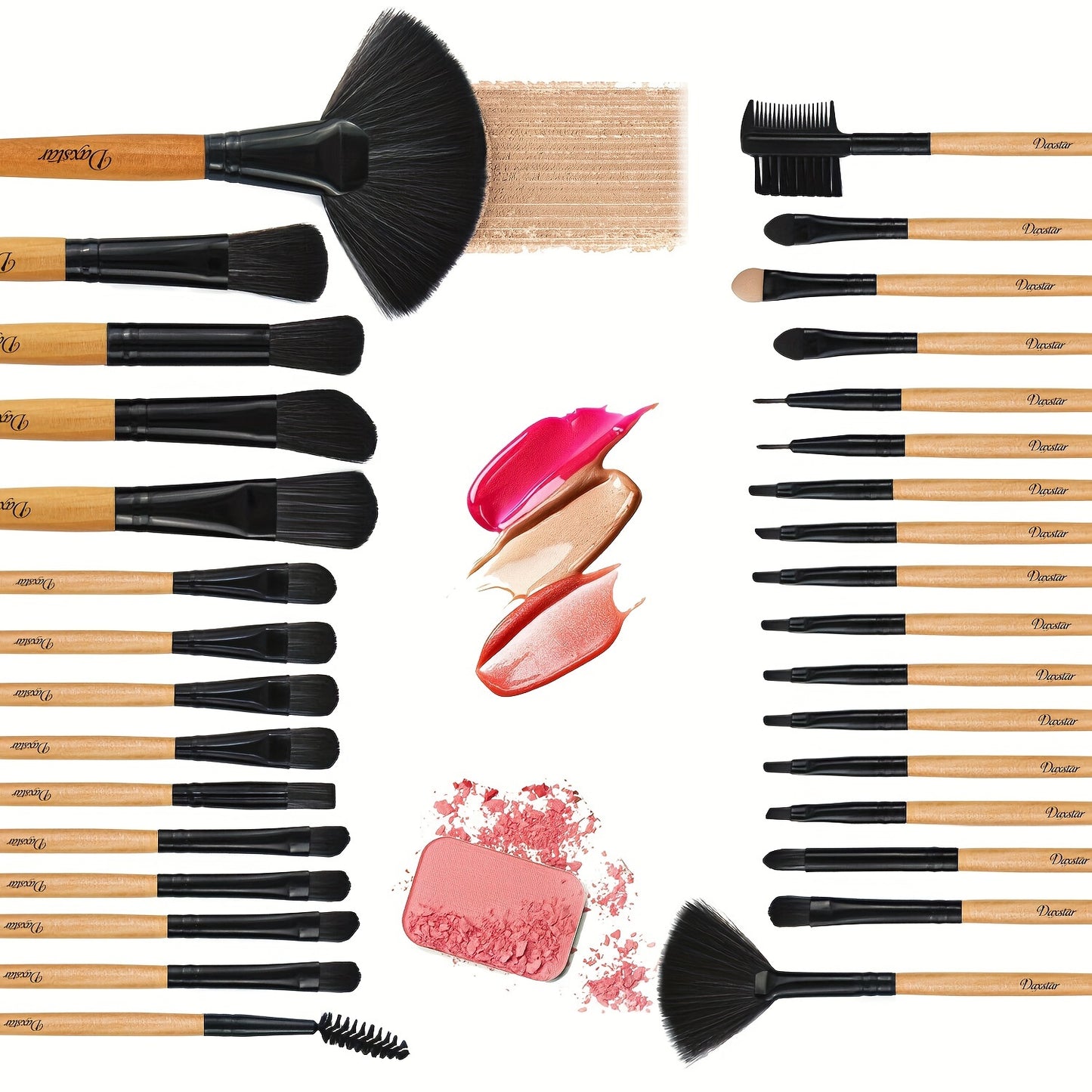 32Pcs Makeup Brushes Eyebrow Face Pencil Blush Liquid Cream Powder Useful Tool