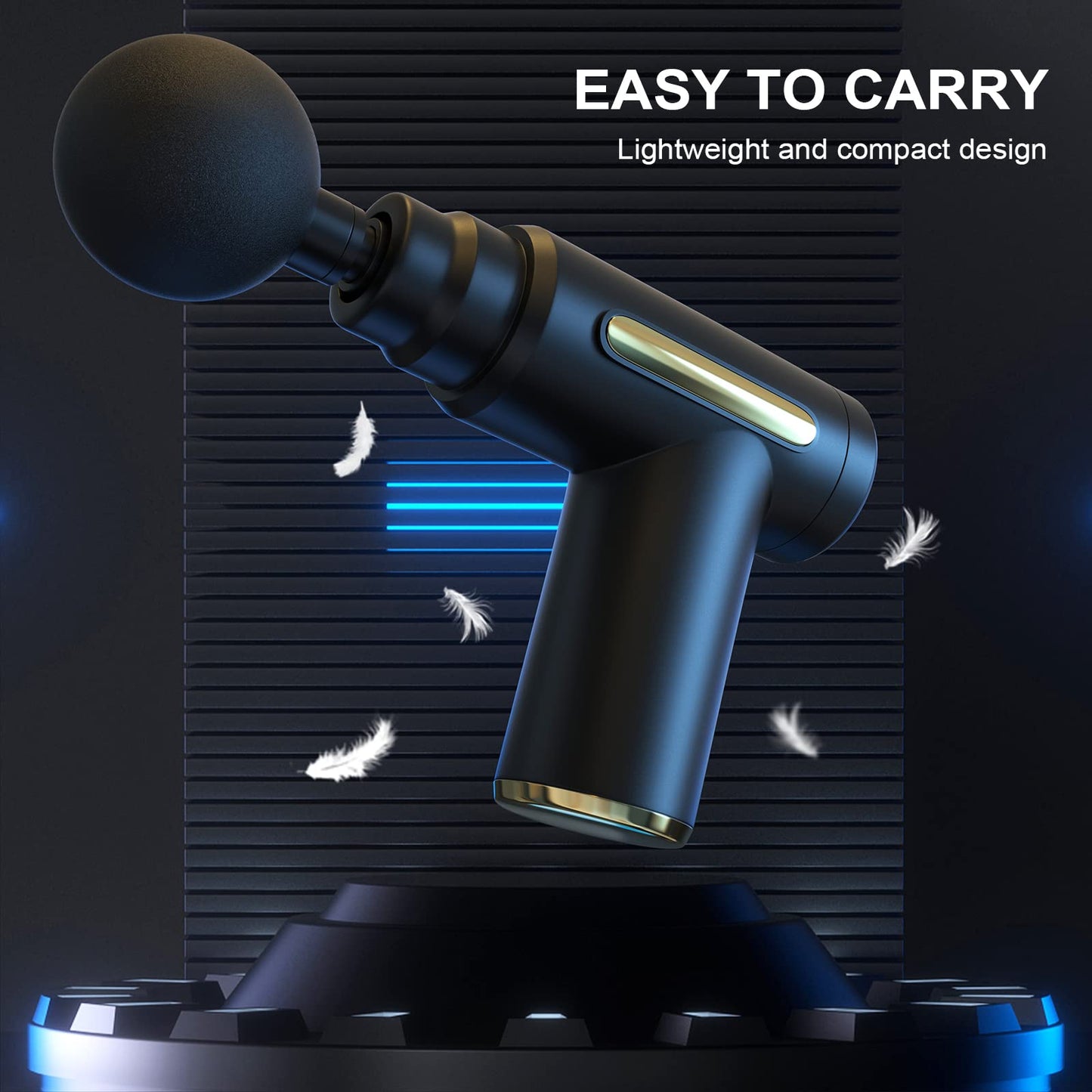 1pc Muscle Massage Gun, Handheld Muscle Massager, Type-C Rechargeable Handheld Entry Level Massager For Neck & Back