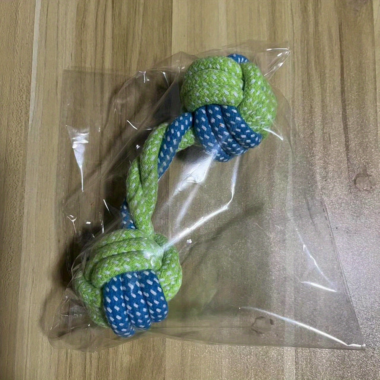 Durable Braided Barbell Pet Grinding Teeth Toy - Perfect for Small and Medium Dogs!