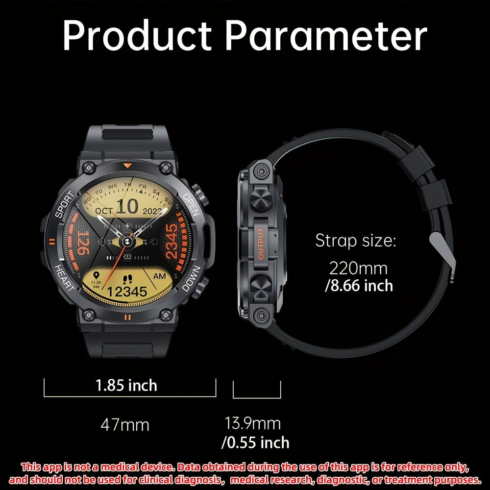 SENBONO Round Smart Watch With 3.53cm Screen Wireless Dial Answer Call Watch, Activity Fitness Watch 400mAh Outdoor Sports Smartwatch Men Women For IPhone/Android