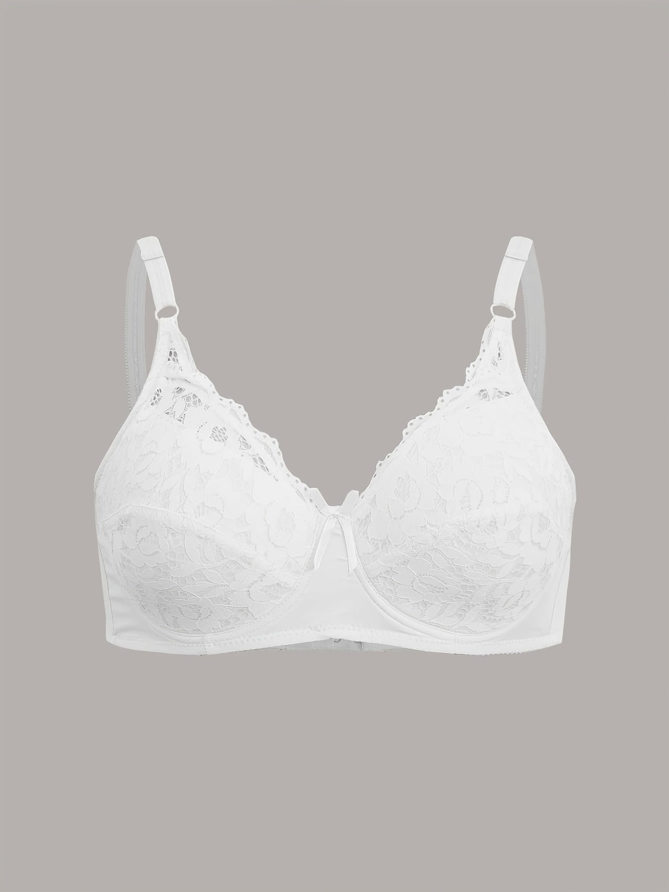 Lace Push Up Bra - Ultra-Comfy, Breathable, and Enhancing Cleavage with Adorable Bow Tie Accent - Exclusively Designed for Womens Lingerie and Underwear Needs