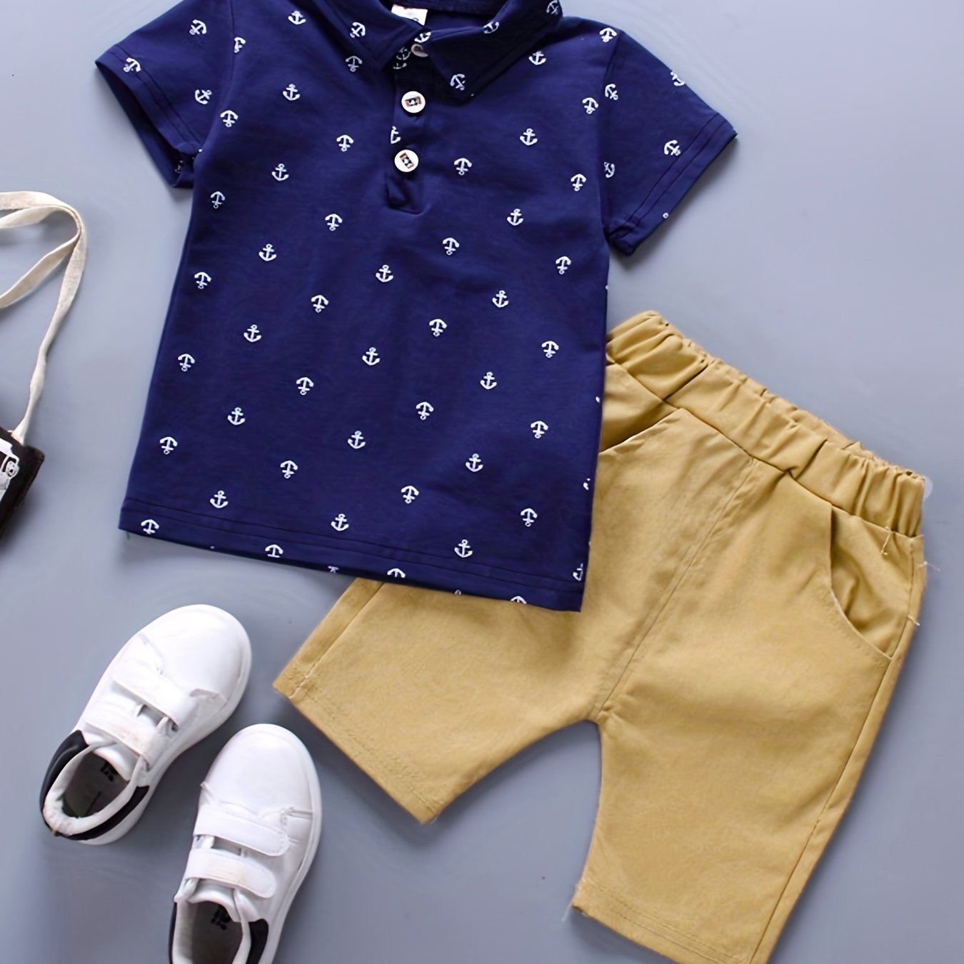 Boys' Summer Short Sleeve Set, New  Breathable Two-Piece Outfit for Toddlers, Perfect for Outdoor
