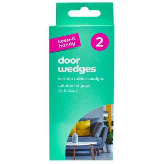 Keep It Handy Clipstrip Rubber Door Wedges 2 Pack