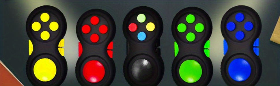 Fidget Pad With 8 Fidget Functions, Fidget Controller Stress Reducer, Fidget Toy Cube Relieves Stress And Anxiety Toys Christmas, Halloween, Thanksgiving Day easter gift