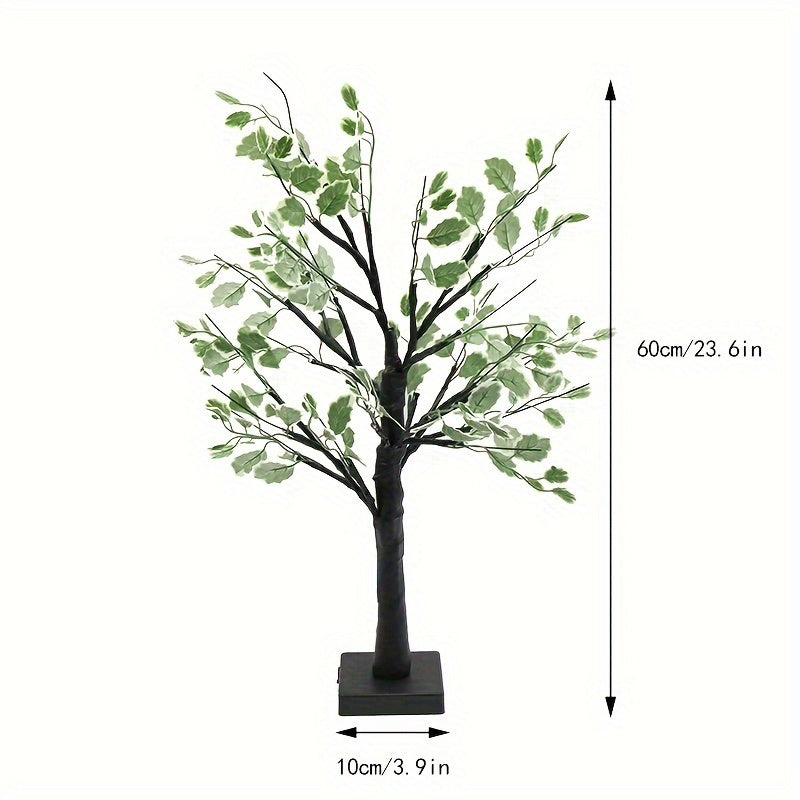 1pc Birch Christmas Leaf Flower Lamp Romantic Bedroom Night Light Room Decoration Table Lamp Sleep Decor Bedside Atmosphere Lamp