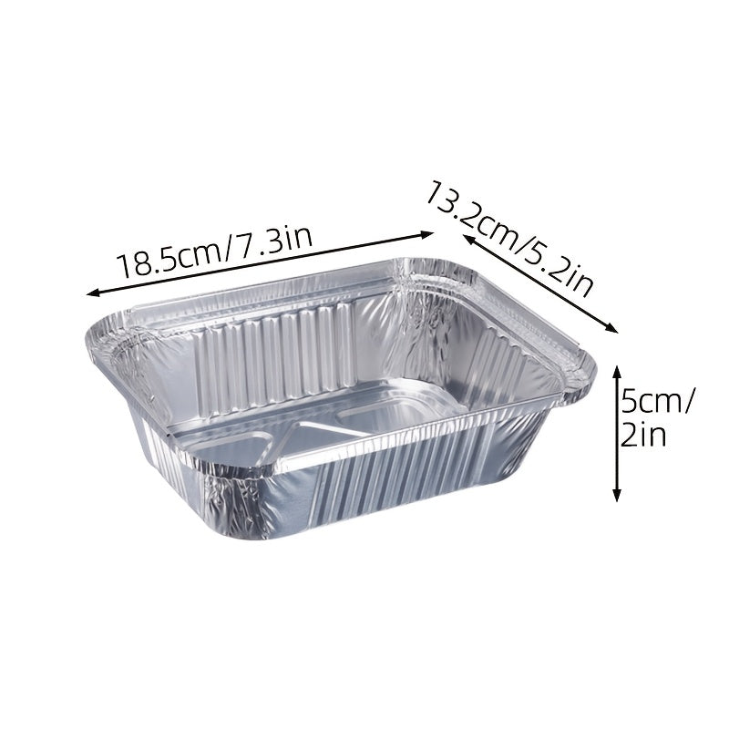 Heavy-Duty Disposable Aluminum Foil Pans with Clear Lids - Airtight, Recyclable Food Storage Containers for Cooking, Baking, Meal Prep, and Takeout - Ideal for Holidays like Christmas and New Year