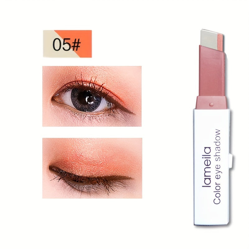 Double Color Gradient Eyeshadow Stick Waterproof And Long-Lasting Eye Makeup