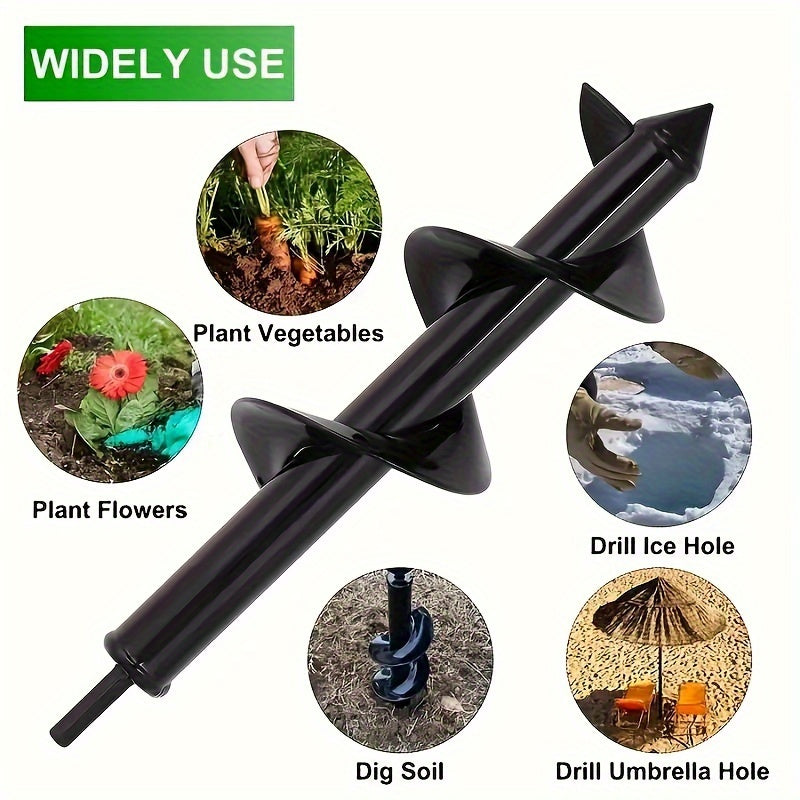 A Garden Drill Bit for Planting, Suitable for Flower Beds And Vegetable Gardens, Designed for Loosening Soil And Digging Holes.