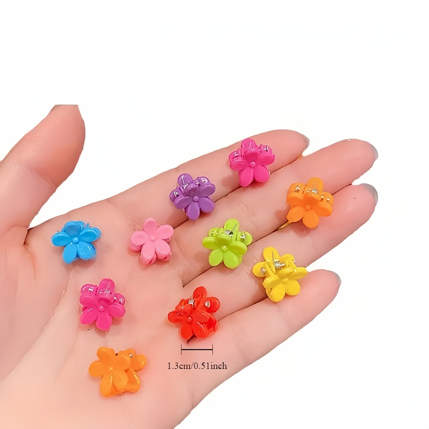[Cute Hair Clips] 30 Colorful Small Flower Hair Clips, Cute Hair Accessories | Children's Butterfly and Star Hair Clips