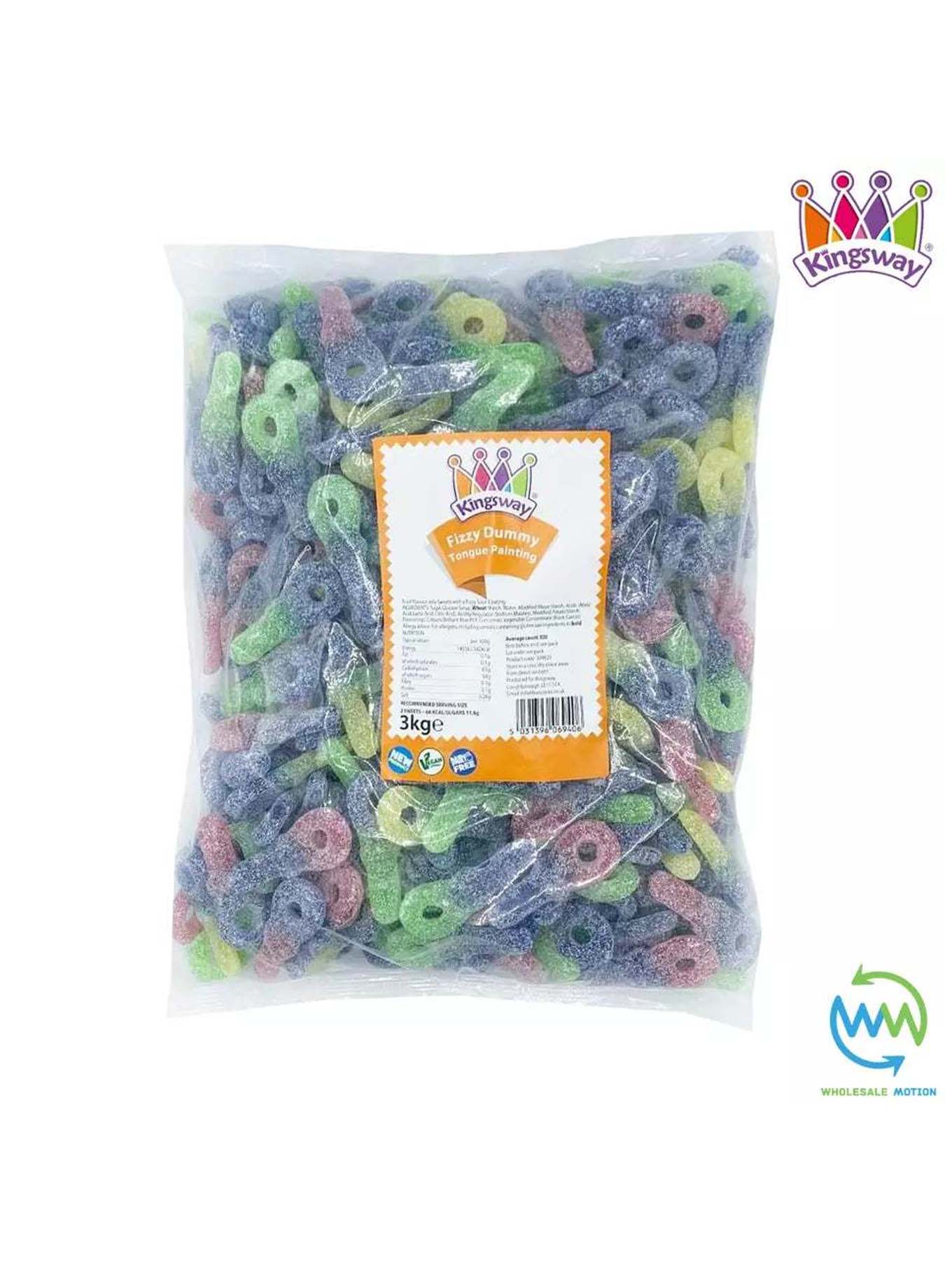 Kingsway FIZZY TONGUE PAINTING DUMMIES Sweets CANDY Gummy Jelly Dummy PICK N MIX