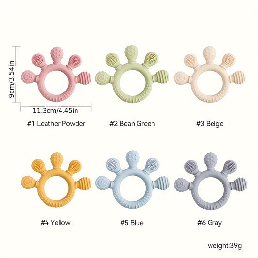 Baby Teething Toys, Baby Teethers, Food Grade Silicone Teethers,, Baby Care Rings, Toys, Gifts for Kids, Newborn Accessories