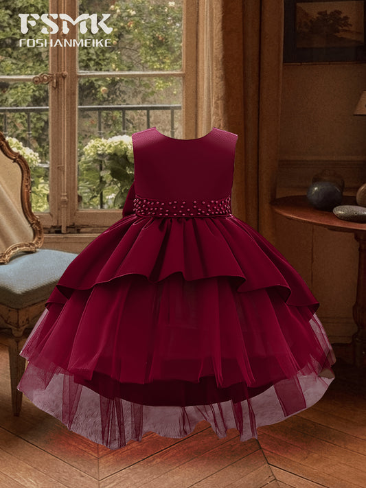 New Children's Dress Princess Skirt Tulle Puff Skirt Flower Boy Wedding Dress Girls Fish Tail Skirt Party Skirt