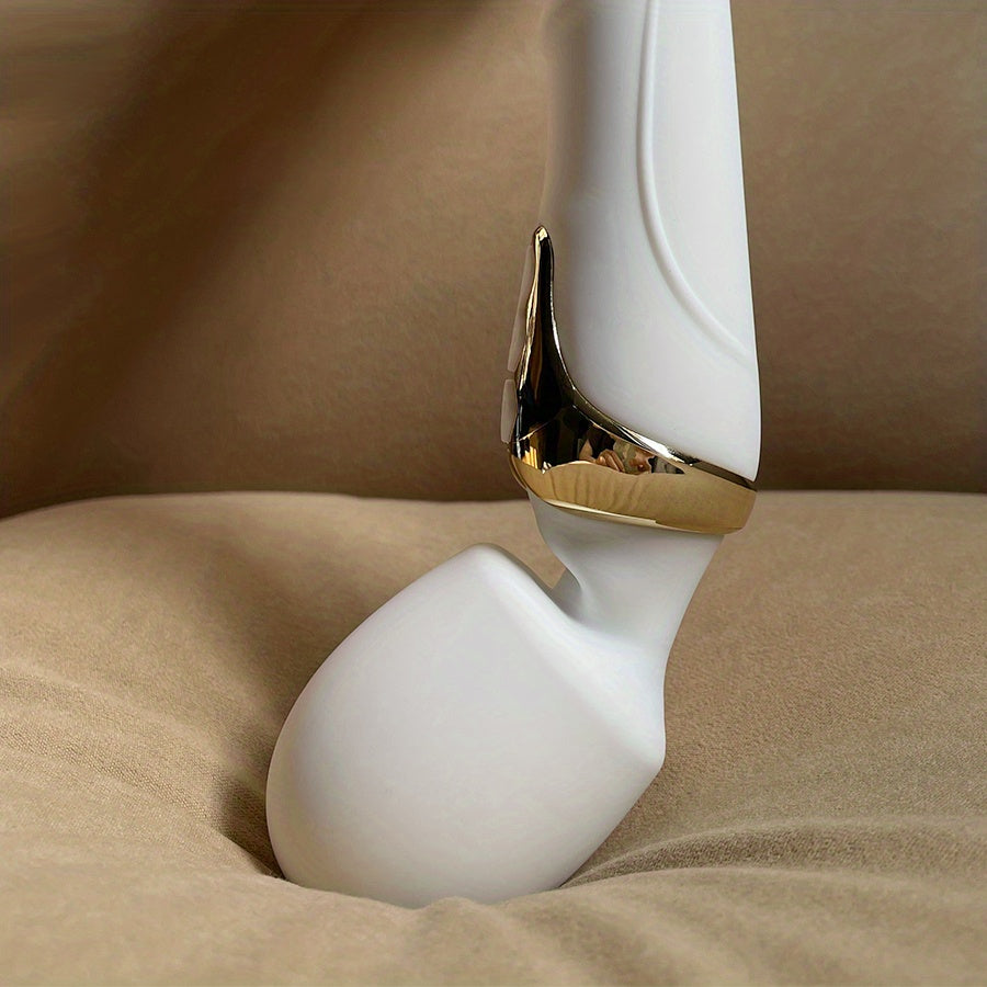 Dildo - Dildo - Freegege 10-Mode AV Vibrator Dildo for Women - Rechargeable Silicone G-Spot Stimulator with 3 Speeds, 3 Modes & 3 Attachments, Ergonomic Design for Clitoral & Vaginal Pleasure, Discreet Adult Toy for Couples,
