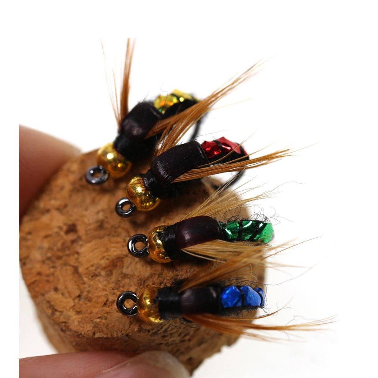 4pcs/8pcs/32pcs Premium Fly Fishing Flies Kit - Fast Sinking Nymphs, Scuds, Bugs, Worms - Trout Lures for Effective Insect Imitation - Pack of 36