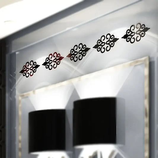 10pc Flower Mirror Wall Decor