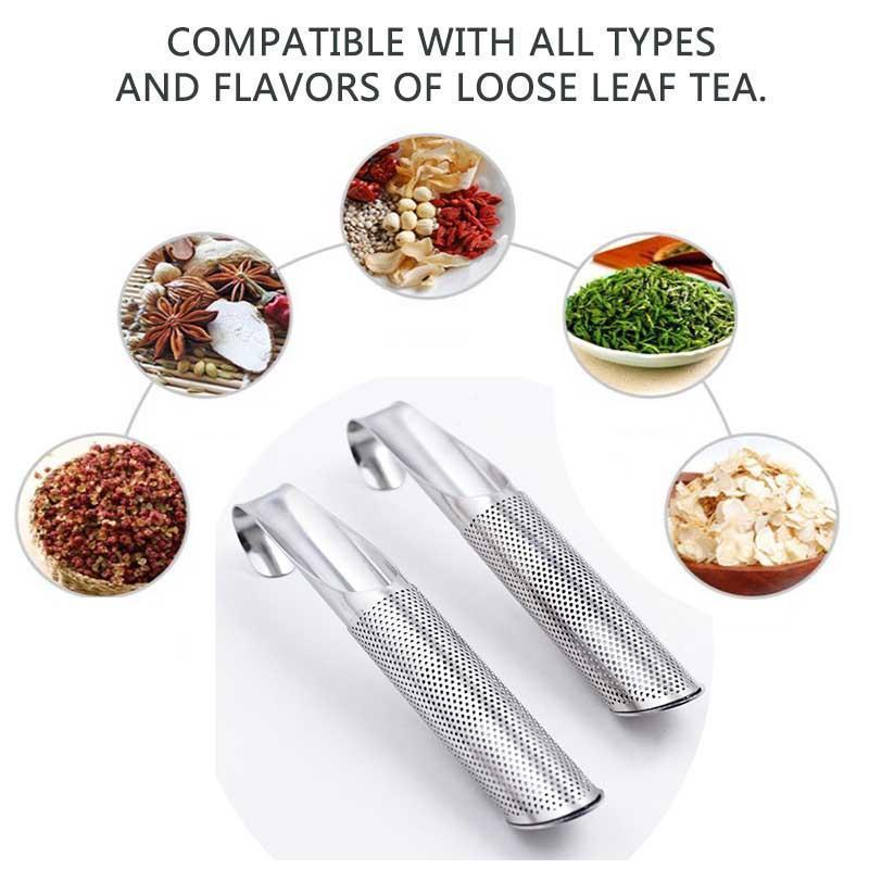 1pc Stainless Steel Tea Strainer Wand, Stainless Steel Tea Infuser, Long-Handle Tea Filter Stainless Steel Tea Diffuser For Loose Tea, Rose, Coffee, Spices