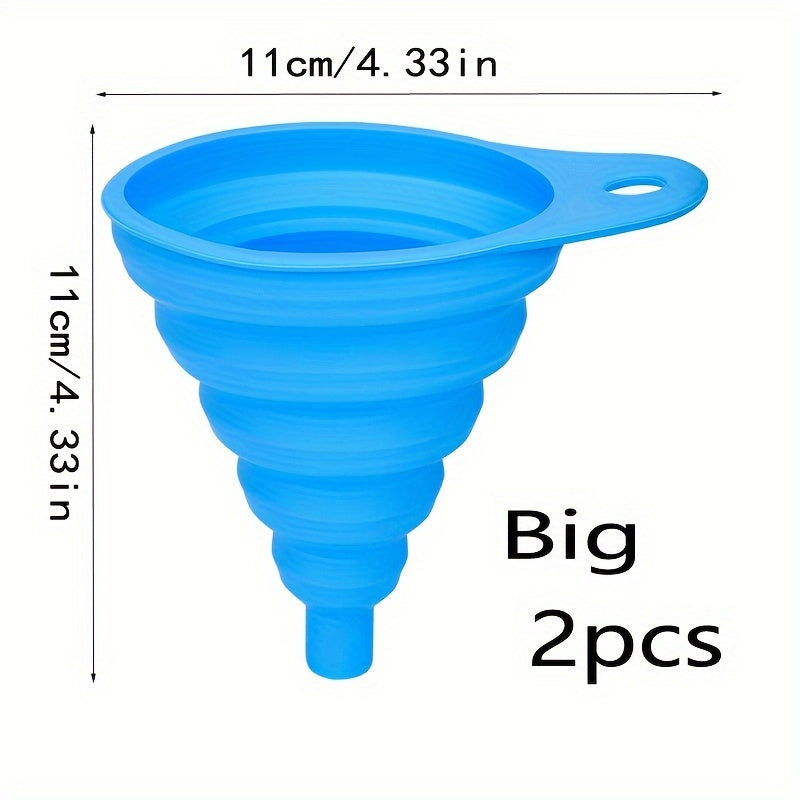 [Foldable Car Funnel] Durable & Flexible Foldable Portable Funnel for Car Engine Oil Change | Universal Fit, Leak-Proof Design with Easy-Pour Spout, Automotive Fluid Transfer, Car Maintenance Tool, Userfriendly Design, Leakpr