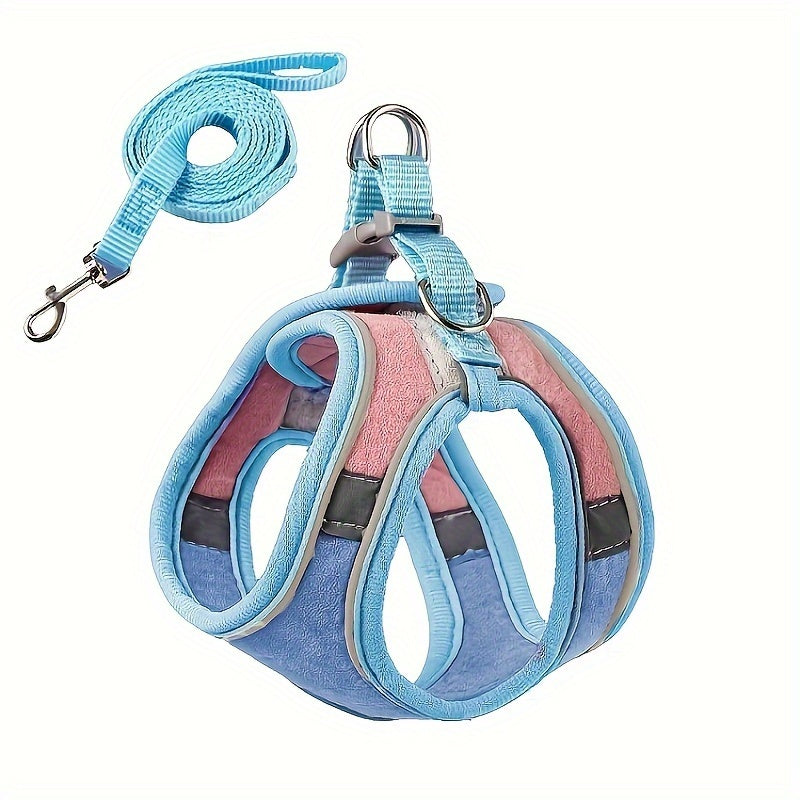 Escape-Proof Cat Harness Vest: Adjustable, Anti-Leak Walking Leash For Your Furry Friend!