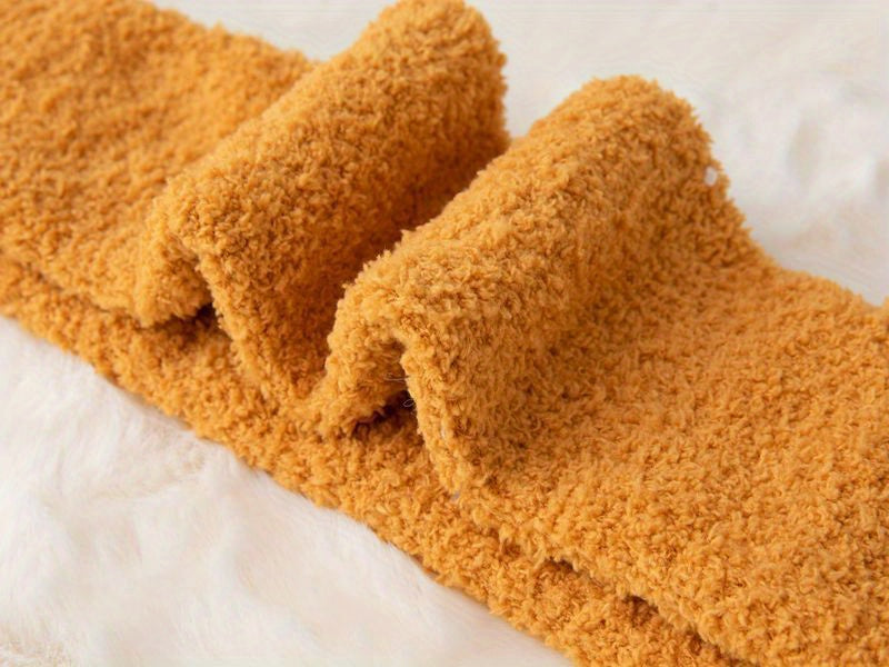 1-Pair Women's Winter Thermal Over-the-Knee (OTK) Floor Socks - Cozy Coral Sleeping Socks Suitable for Home, Bed, and Cold Weather - Warmth &
