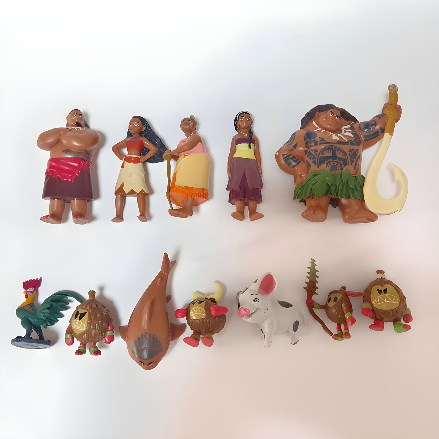 10pcs/ set Moana Character Statue - Perfect choice for home and car decoration, ideal Christmas and Easter gift, PVC collectible ornaments