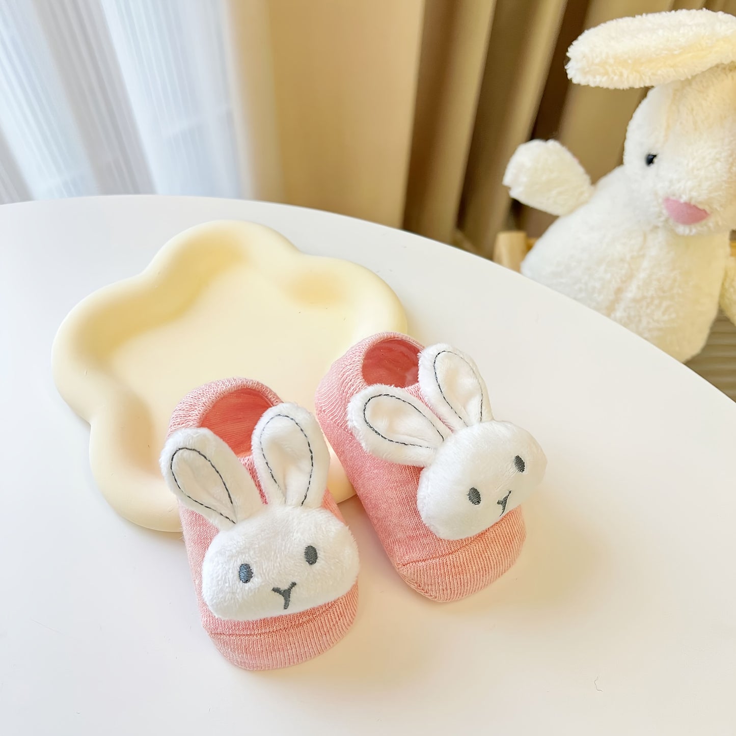 A Pair of Baby Socks for Newborns, Suitable for Infants Aged 0-1, Featuring Non-Slip Soles for Crawling And Walking