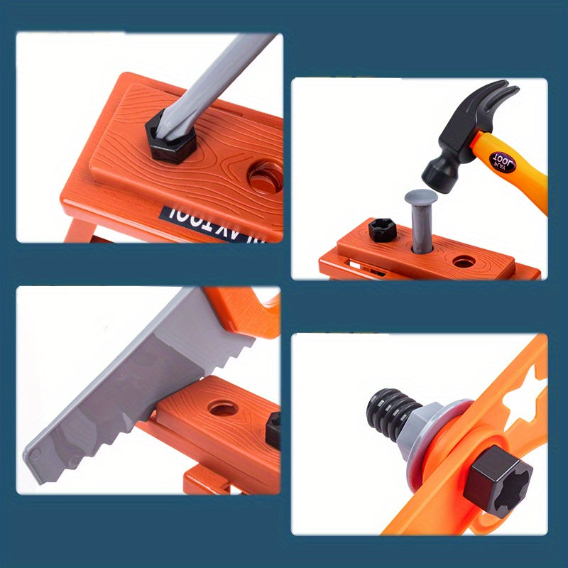 Electric Toy Drill Set: Stimulate Your Child's Imagination With This Fun Construction Studio Toy!, Halloween, Christmas, And Thanksgiving Day Gift