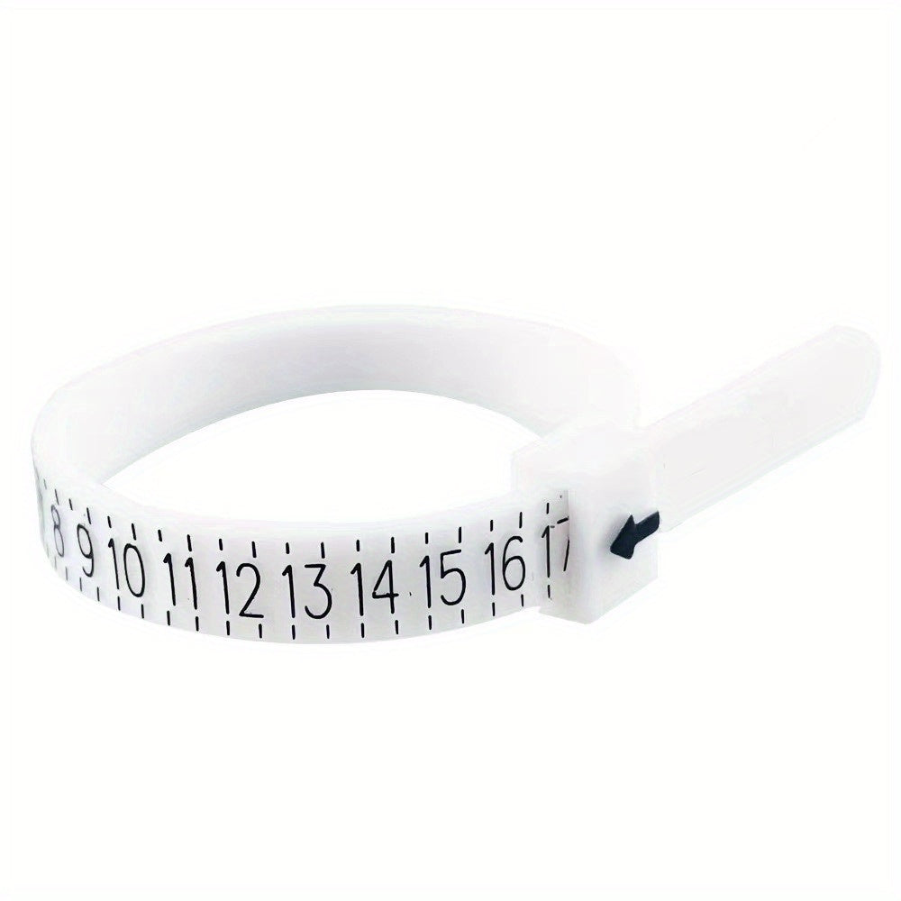 1-17 USA Plastic Ring Sizer Measuring Set Gauge Measure Tool Finger Measurer Jewelry Sizing Tools Reusable Finger Ring Sizer for Women/Men