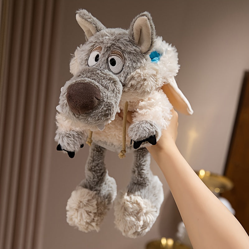 Wolf in Sheep's Clothing Plush Figures, Soft Polyester Stuffed Animal Toys, Cartoon-Inspired Plushies for Home Decor, Ideal Gifts for 0-3 Years Old - Anime Game Character Dolls