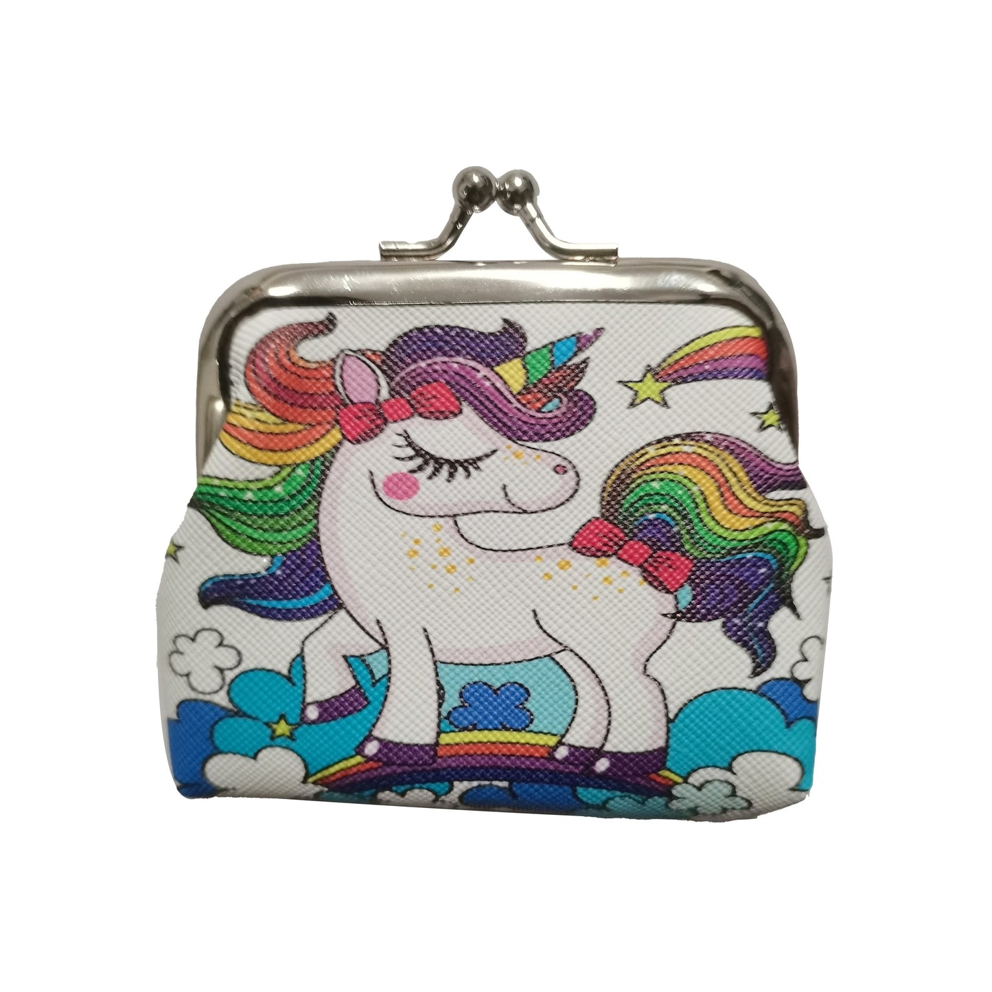 Girls Cute Cartoon Unicorn Print Creative Coin Purse Mini Wallet Holiday Gift