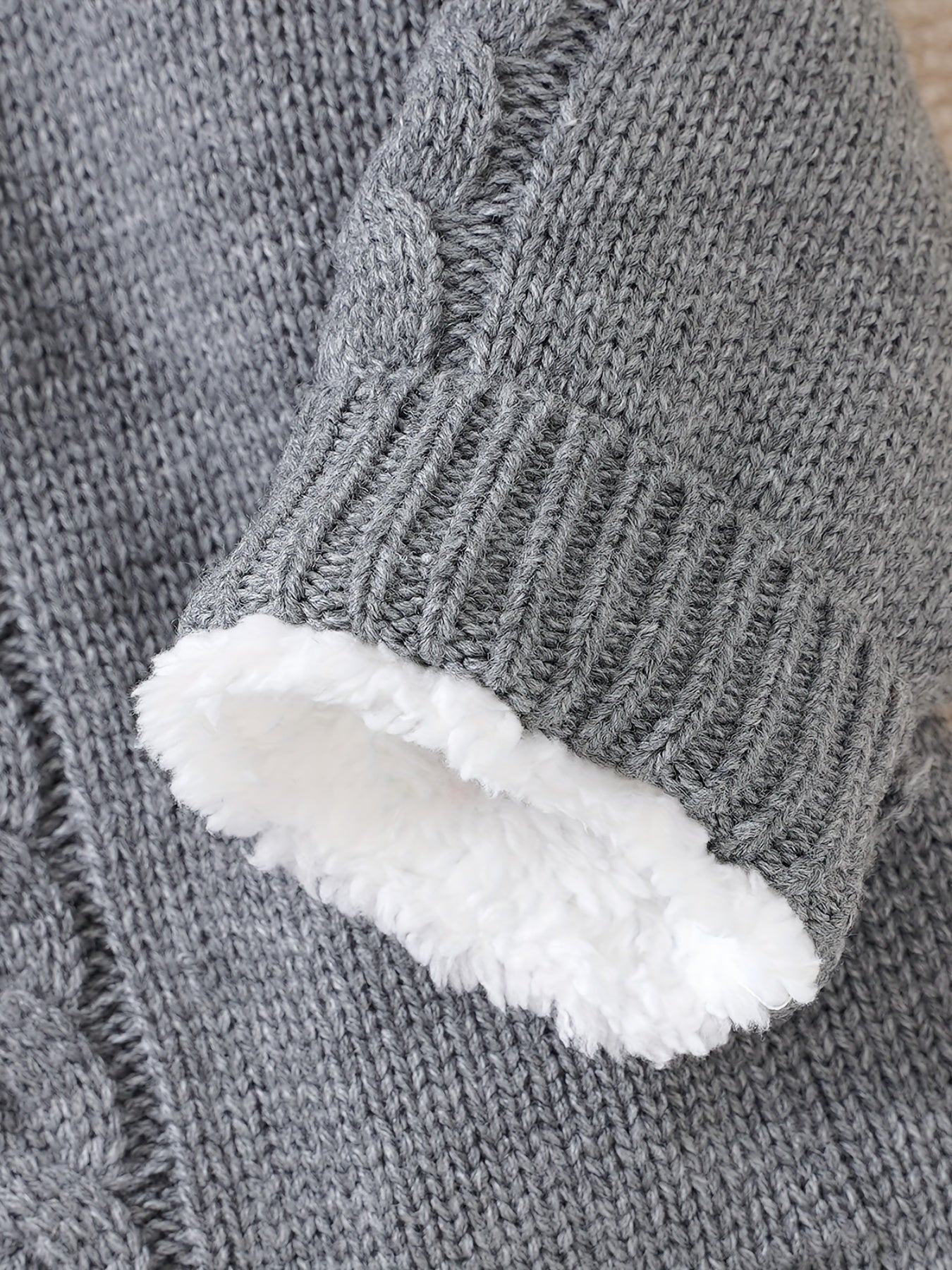 [Knit | Jumpsuit] Long Sleeve Hooded Newborn Boys And Girls Knitted Jumpsuit With Pants