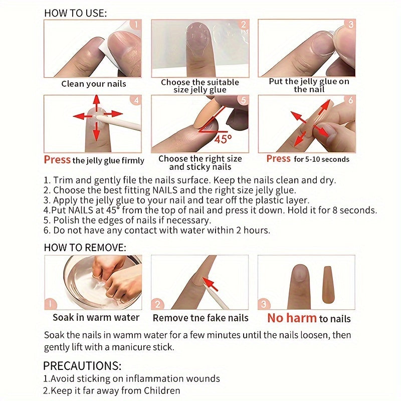 24 Pcs Short Oval Shaped Glossy Press-On Nails Set - Reusable Acrylic Fake Nails with Gradient Flower Pattern, White and Pink French Style, Easy to Apply and Remove, Long-Lasting Wear, Perfect for Salon or DIY Use