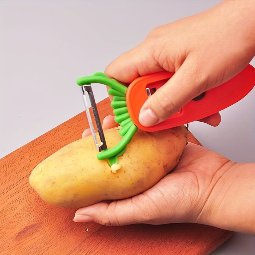 1pc Stainless Steel Peeler, Household Potato Peeler, Fruit And Vegetables Peeling Knife, Kitchen Gadgets Kitchen Accessories