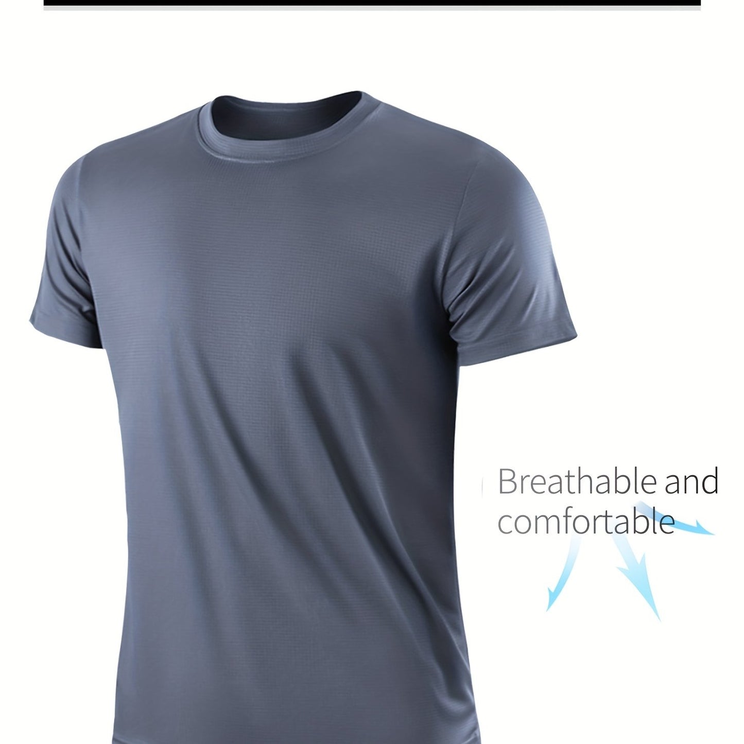 [XinsoPrince Men's Gym T-Shirt] XinsoPrince Ultra-Thin Moisture-Wicking Men's Gym T-Shirt - Breathable Athletic Tee for Running, Weightlifting, Tennis - Lightweight Fitness Top with Thin Profile Design, Sports Apparel, Breath