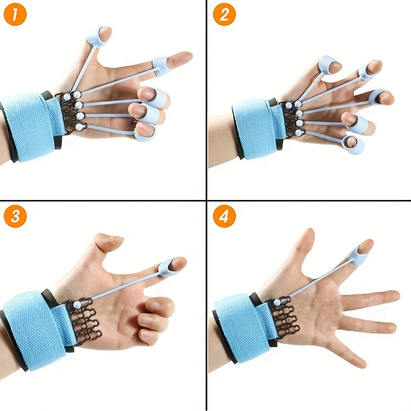 Silicone Polymer Finger Strengthener Resistance Band - Enhance Grip Strength, Improve Finger Dexterity, and Boost Hand Endurance for Men and Women - Uncharged, Portable, and Easy to Use