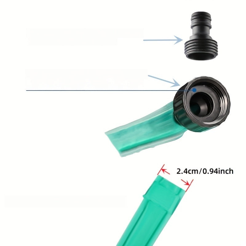 Versatile Sprinkler & Soaker Garden Hose – 70% Water Savings, Lightweight & Flexible, Ideal for Lawns, Flower Beds & Narrow Spaces, Green, Durable PVC Material, Plant Conservation|Dualfunction Hose|Lightweight Sprinkler, Sp