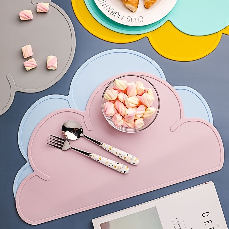 Kids Placemats, Silicone Baby Placemats for Kids Toddler Children Reusable Non-Slip Table Mats, Baby Food Mats for Restaurant