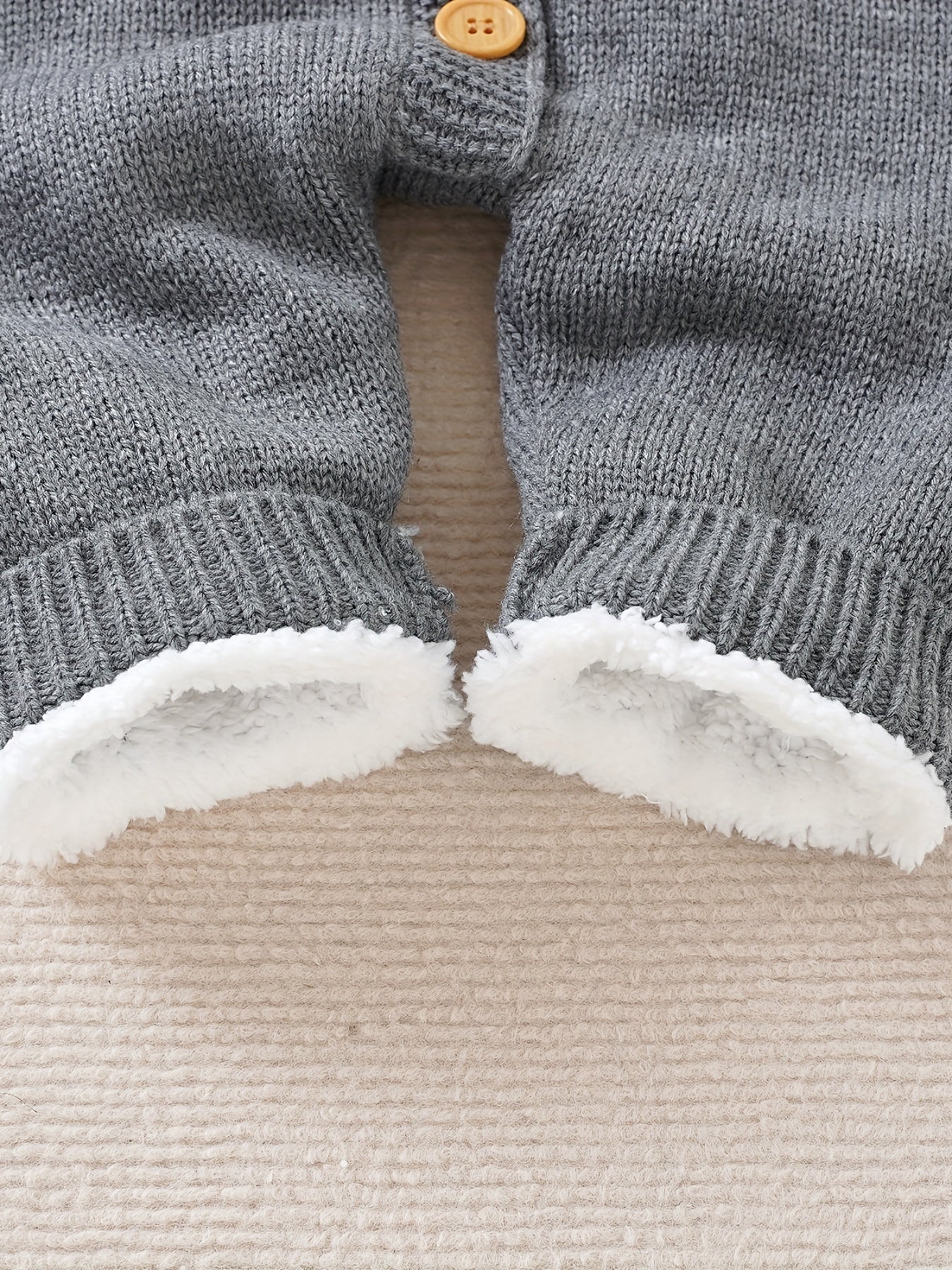 [Knit | Jumpsuit] Long Sleeve Hooded Newborn Boys And Girls Knitted Jumpsuit With Pants