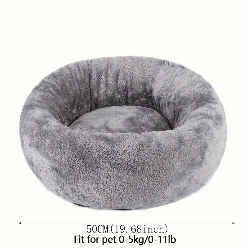 1pc Extra Large Plush Pet Bed with Soft Cushioned Interior - Heavy-Duty All-Season Comfort, Plush Bedding for Small/Medium/Large Dogs & Cats, No Assembly Needed - Ideal Christmas Gift for Pets, Cozy