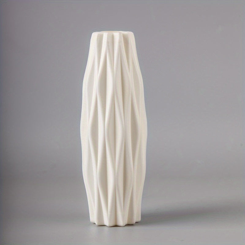 1pc, Nordic Plastic Vase, Creative Modern Vases, Nordic Style Flower Arrangement, Simple Flower Vases Decor, Scene Decor, Room Decor, Wedding Supplies, Wedding Favors (Flowers Not Included)