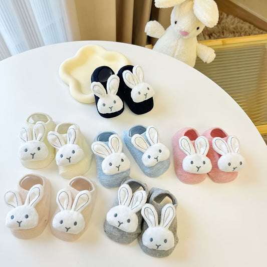 A Pair of Baby Socks for Newborns, Suitable for Infants Aged 0-1, Featuring Non-Slip Soles for Crawling And Walking