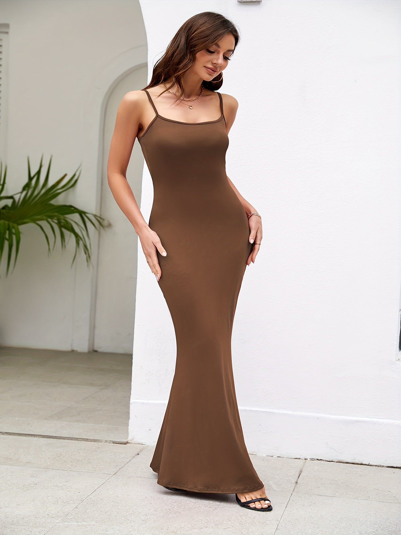 2025 New European and American Cross-border Fashion Elegant Party Dress Halter Backless Long Dress for Women