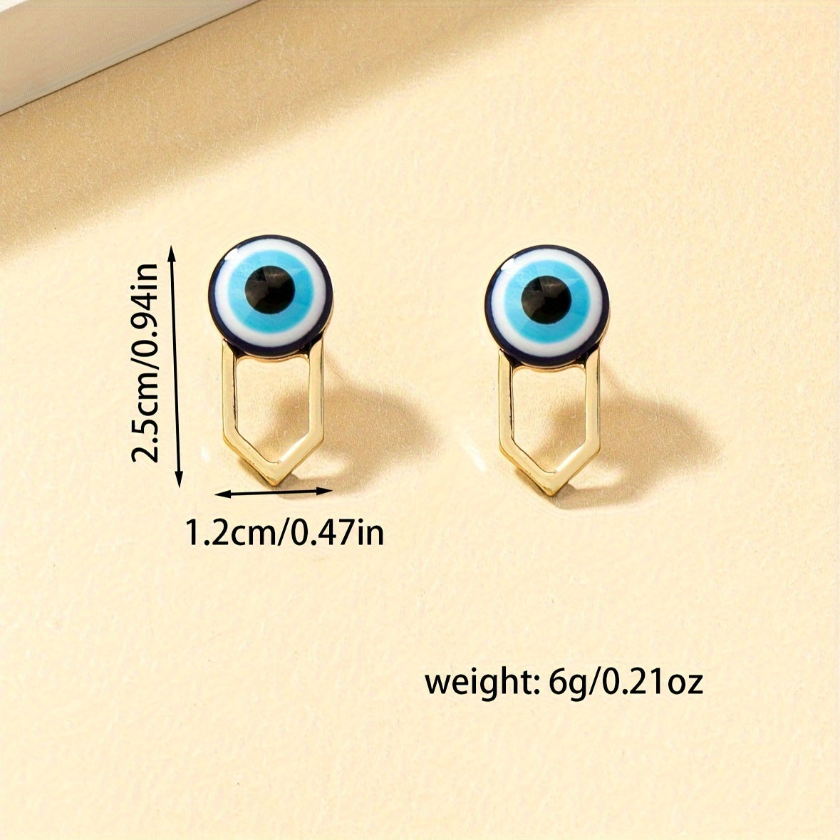 Devils Eye Dangle Earrings - Whimsical Cartoon Character Design, Durable Plated Jewelry Construction, Dangle Earrings with Hypnotic Movement - Irresistibly Cute and Quirky, Creatively Designed for Fashion-Forward Women, Uniqu