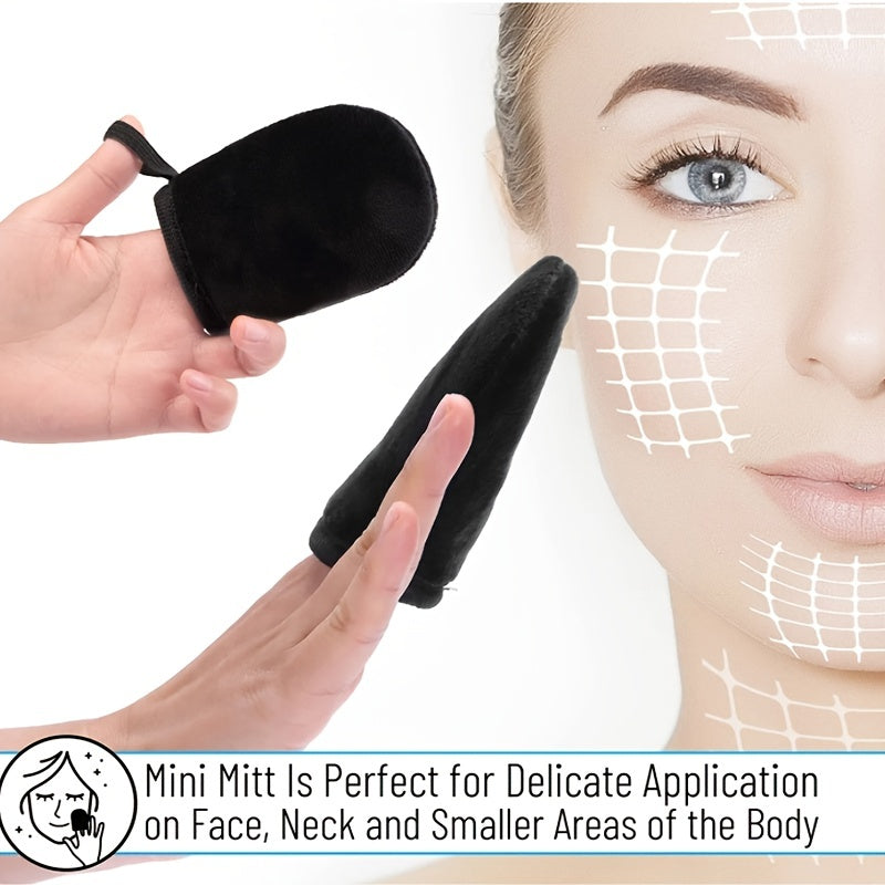 Ultimate Self Tanning Mitt - Streak-Free, Quick-Dry Formula for Face & Back - Reusable, Soft Glove - Professional-Grade, Uniform Tan Applicator