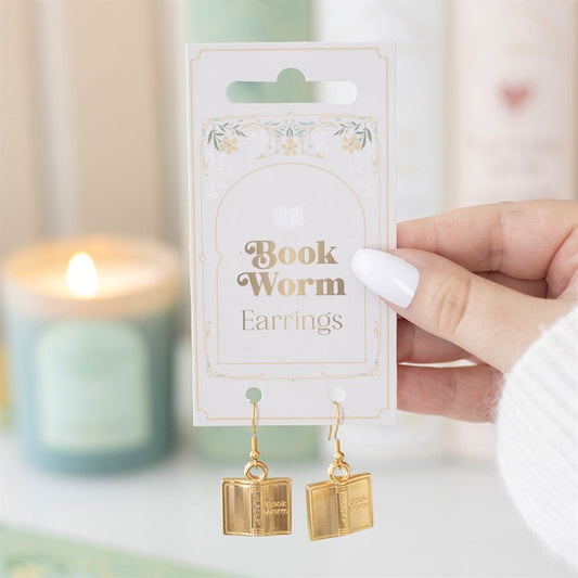 Book Worm Earrings (E)
