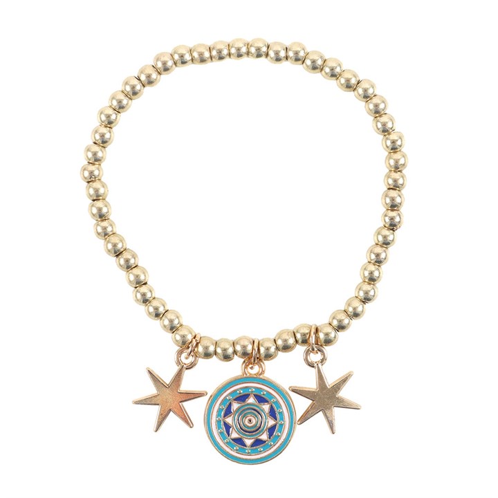 All Seeing Eye Beaded Charm Bracelet (E)