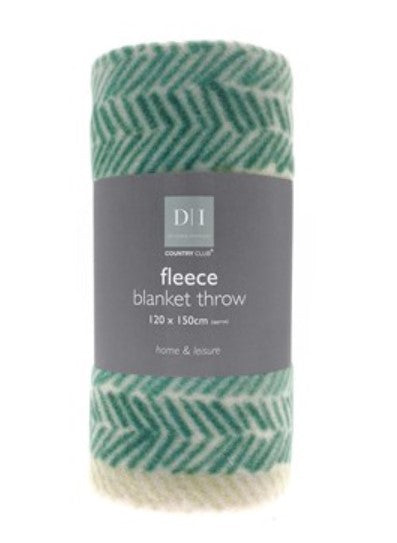 Herringbone Design Fleece Blanket Throw 120x150cm