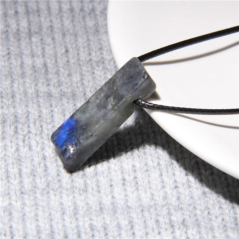 Natural raw minerals lucky Reiki Healing crystal quartz stone necklace jewelry Pendulum natural tigereye lazuli Citrin necklace