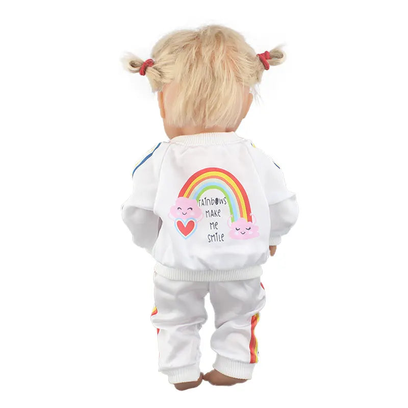 Lovely Suit For 42cm Famosa Nenuco Doll 17 Inches Baby Girl Doll Clothes And Accessories