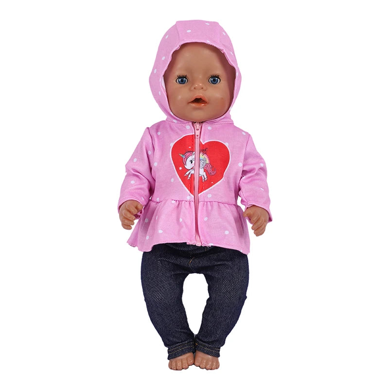 18 Inch Doll Clothes Leopard Print 43 cm Baby Born Clothes American Girl Doll Clothes OG Dolls Dollhouse Accessories Girl Gift