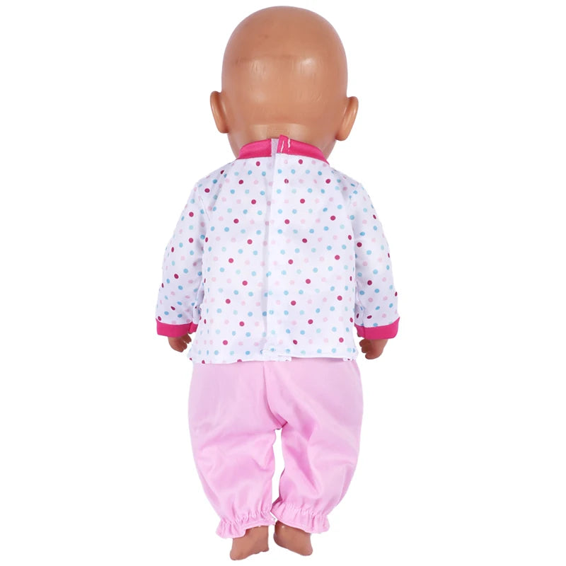 18 Inch Doll Clothes Leopard Print 43 cm Baby Born Clothes American Girl Doll Clothes OG Dolls Dollhouse Accessories Girl Gift